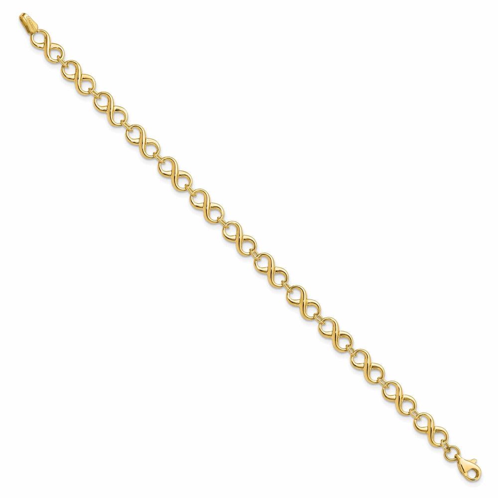 Lovely Rita's Bracelets Leslie 14k Yellow Gold Polish Infinity Bracelet