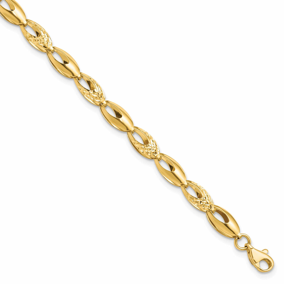 Lovely Rita's Bracelets Leslie 14k Yellow Gold Polished D.C Bracelet