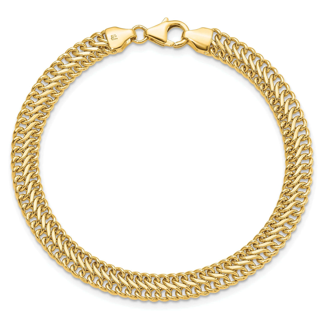 Lovely Rita's Bracelets Leslie 14k Yellow Gold Polished S Link Bracelet