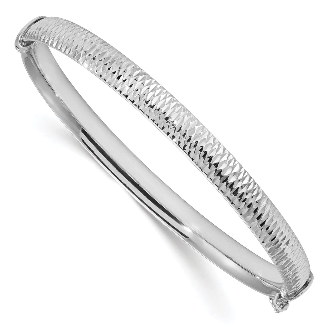 Lovely Rita's Bracelets Leslies Sterling Silver Polished Texture Bangle