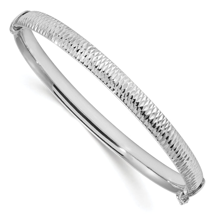 Lovely Rita's Bracelets Leslies Sterling Silver Polished Texture Bangle