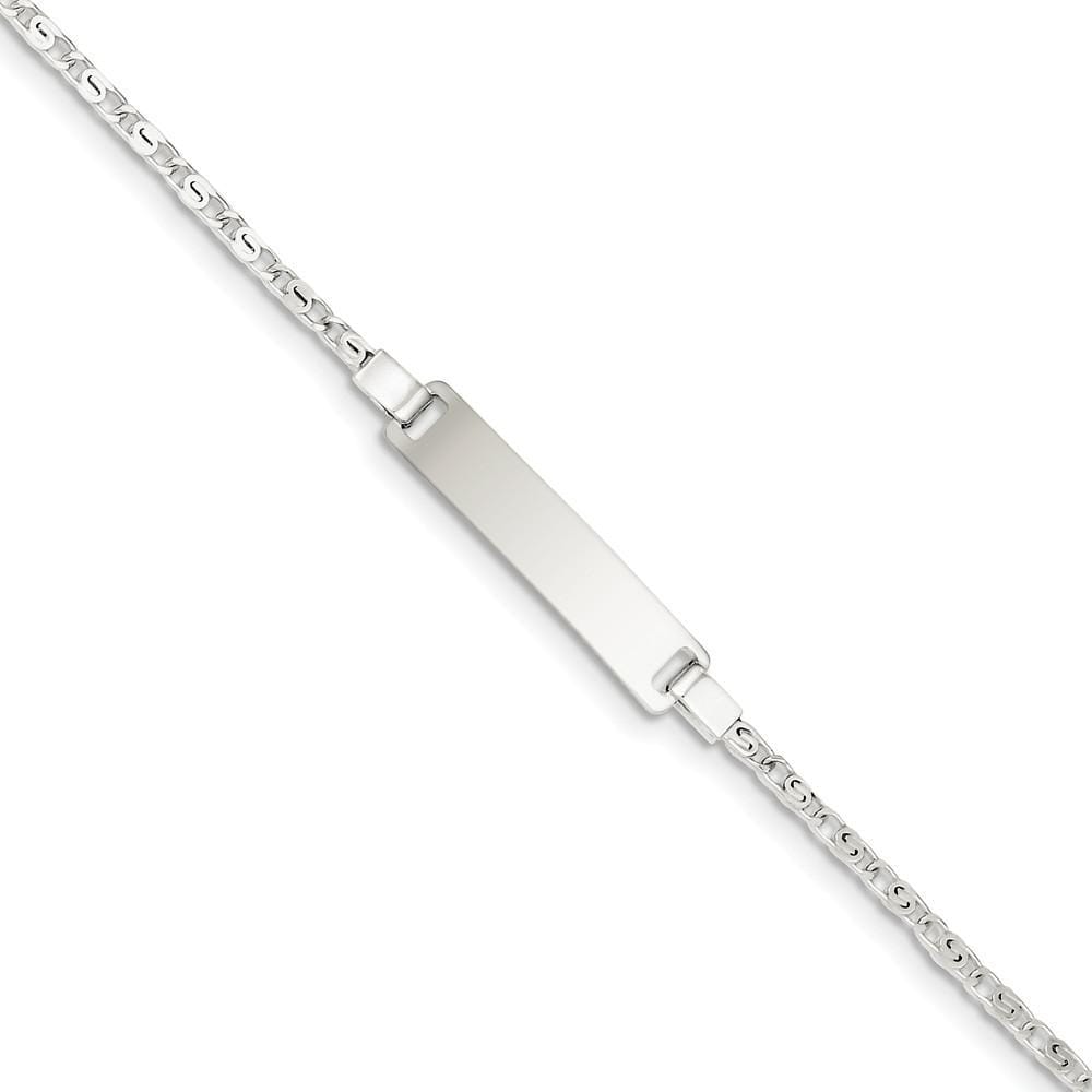 Lovely Rita's Bracelets No Engraving Silver Engraveable Children's ID Bracelet