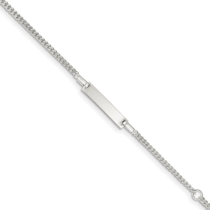 Lovely Rita's Bracelets No Engraving Silver Polished Childrens ID Curb Link Bracelet