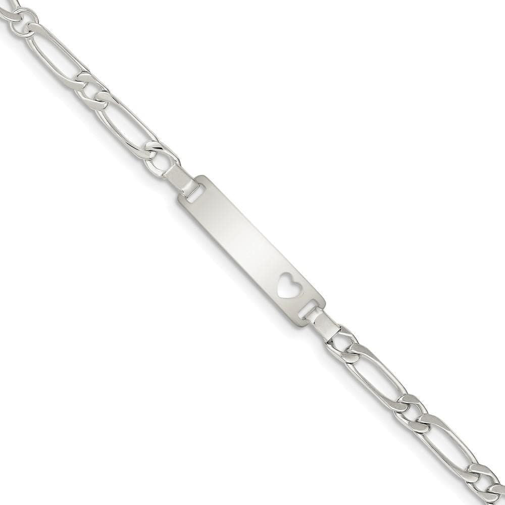 Lovely Rita's Bracelets No Engraving Silver Polished Engravable Baby ID Bracelet