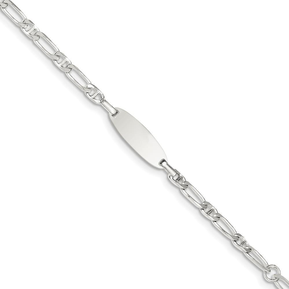 Lovely Rita's Bracelets No Engraving Sterling Silver Adjustable Children ID Bracelet.