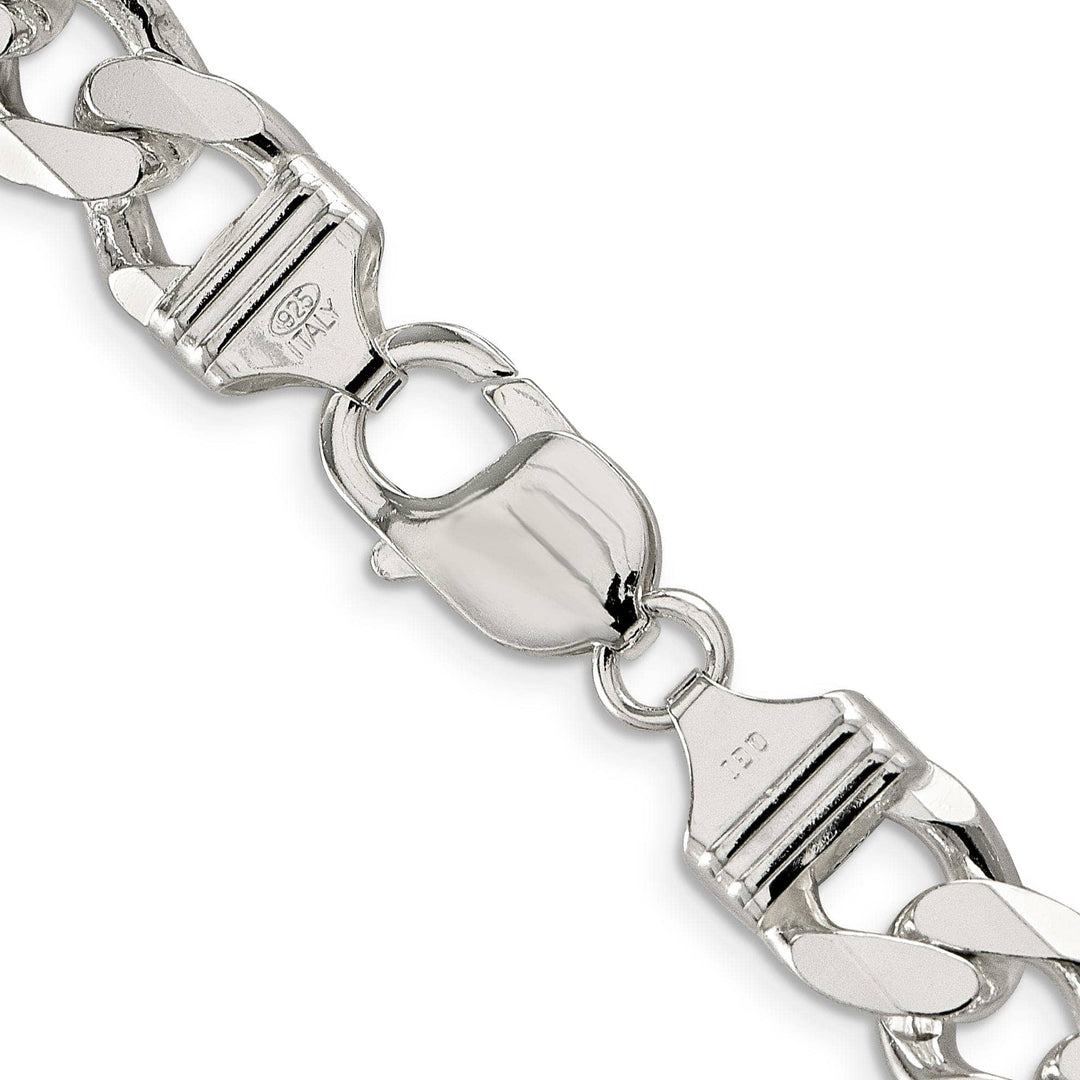 Lovely Rita's Bracelets Silver 10.50-mm Solid Pave Link Curb Chain