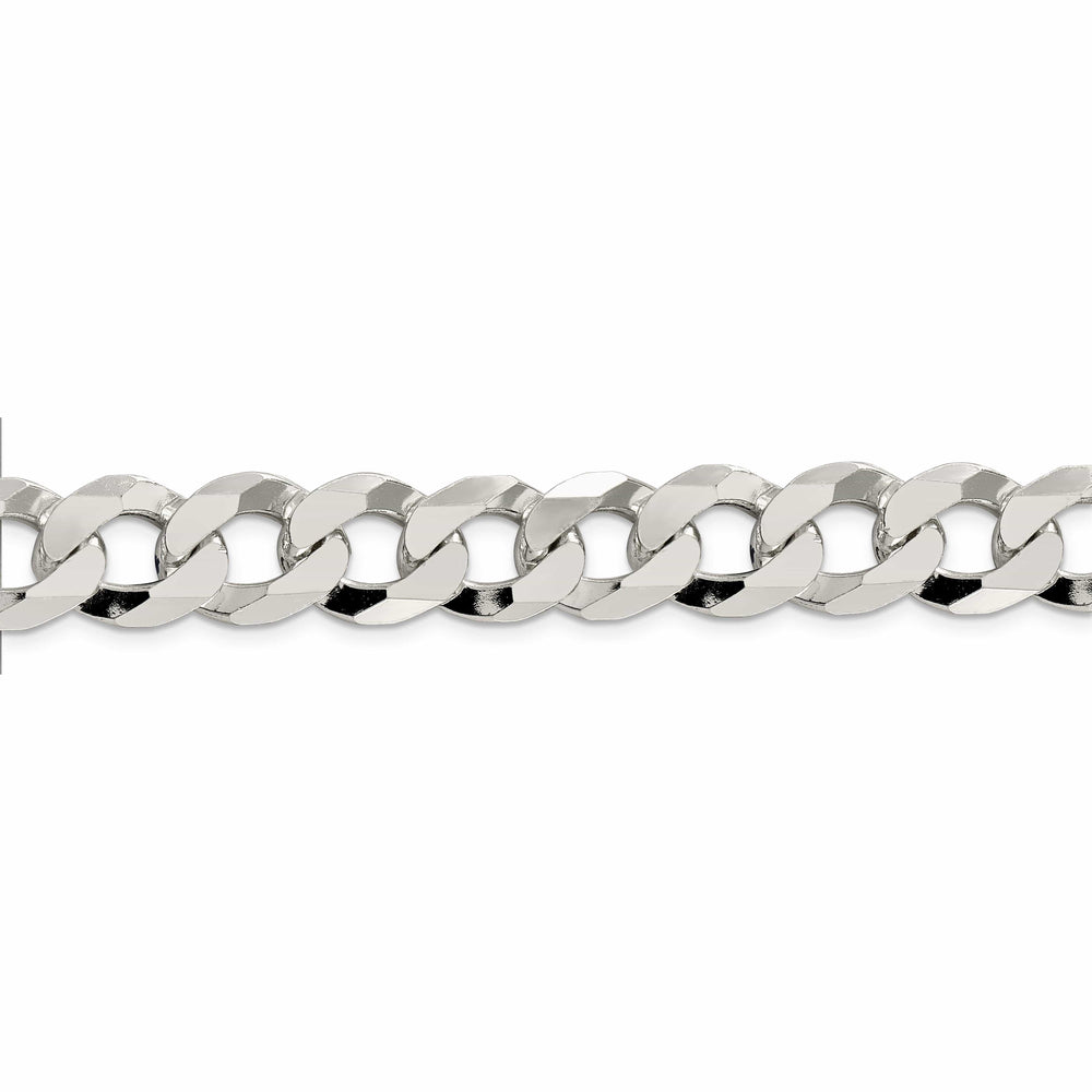 Lovely Rita's Bracelets Silver 13.00-mm Solid Beveled Link Curb Chain