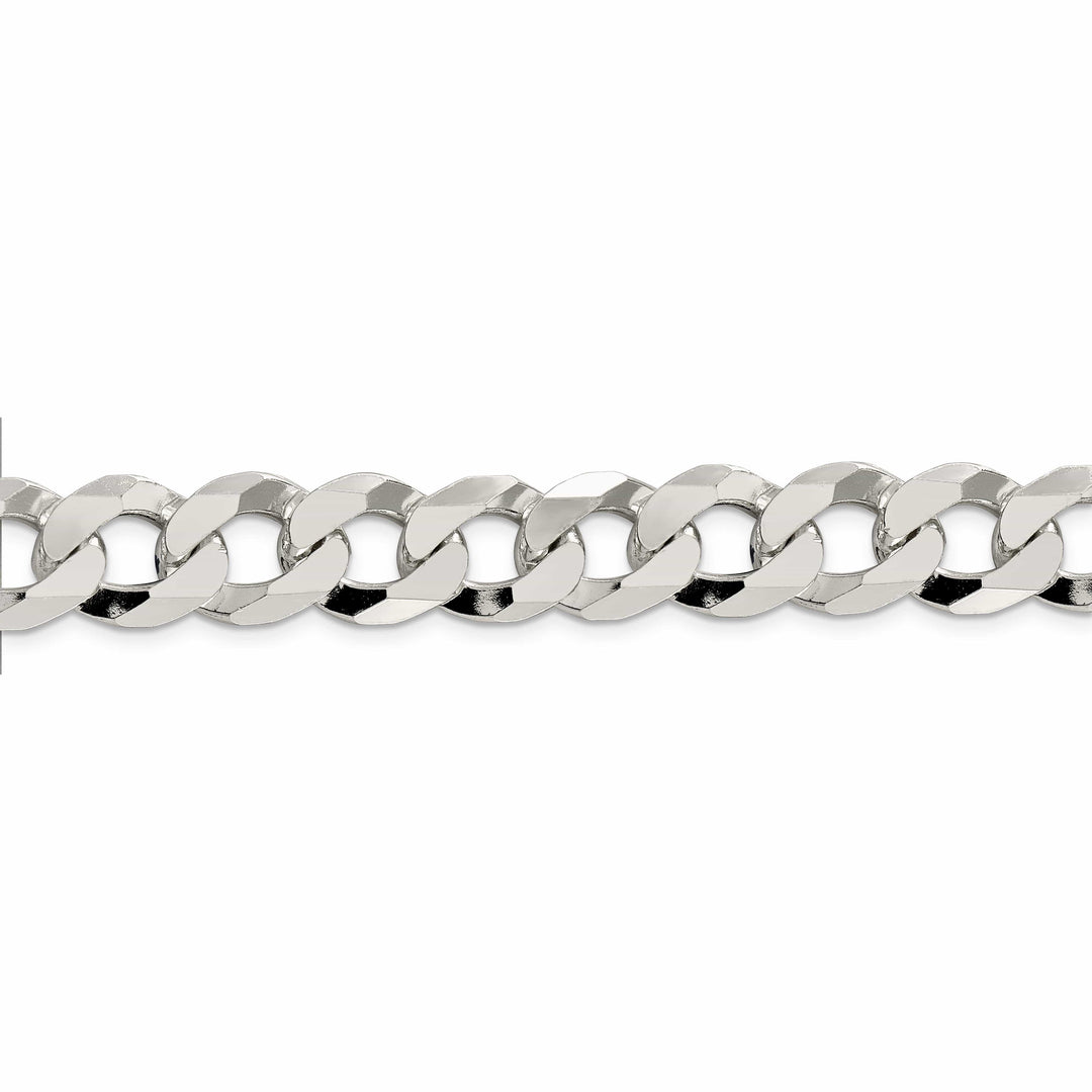 Lovely Rita's Bracelets Silver 13.00-mm Solid Beveled Link Curb Chain