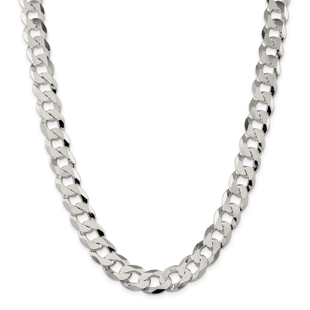Lovely Rita's Bracelets Silver 13.00-mm Solid Beveled Link Curb Chain