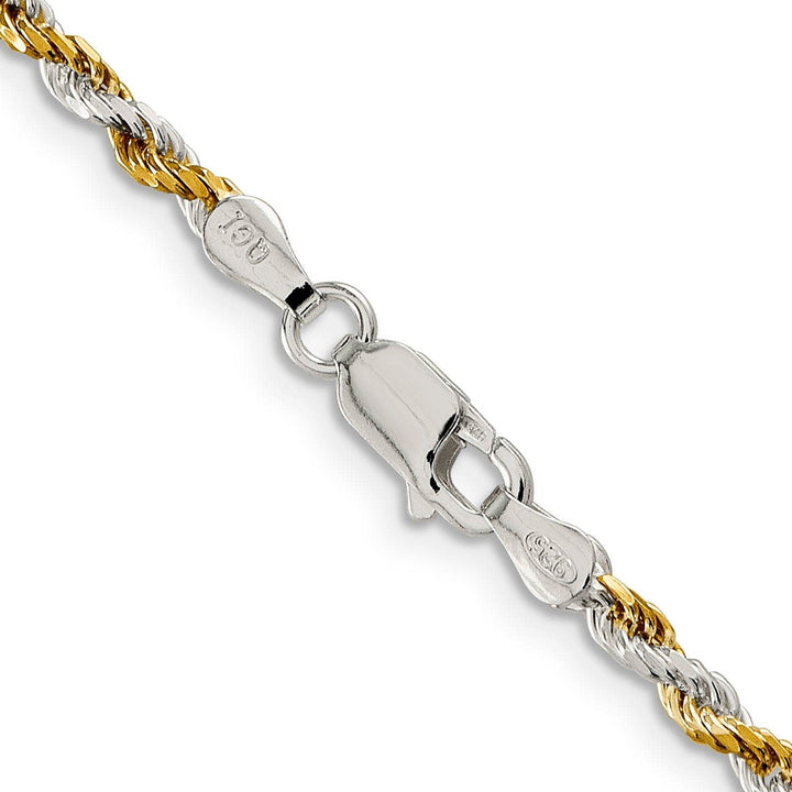 Lovely Rita's Bracelets Silver 2.50-mm Rose Vermeil D.C Rope Chain