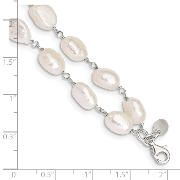 Lovely Rita's Bracelets Silver 2-Strand Fresh Water Pearl Bracelet