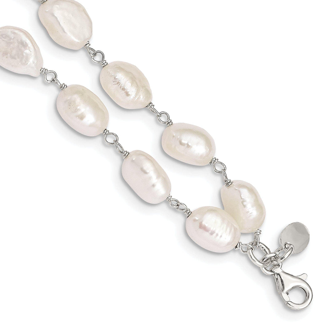 Lovely Rita's Bracelets Silver 2-Strand Fresh Water Pearl Bracelet