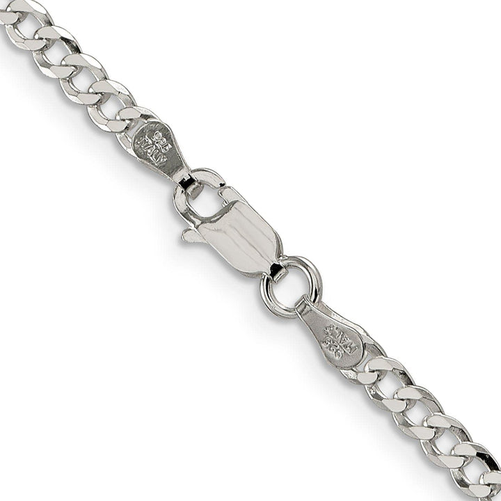 Lovely Rita's Bracelets Silver 3.20-mm Solid Beveled Link Curb Chain
