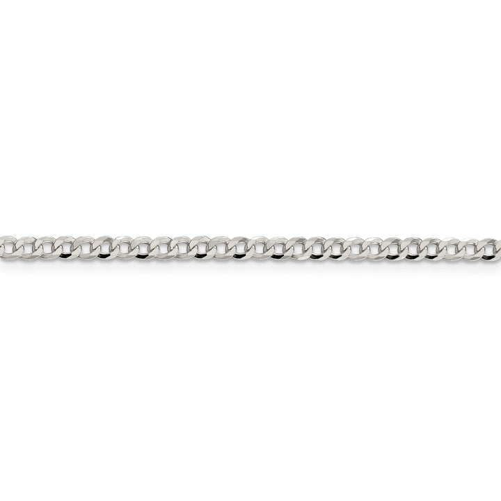 Lovely Rita's Bracelets Silver 3.20-mm Solid Beveled Link Curb Chain