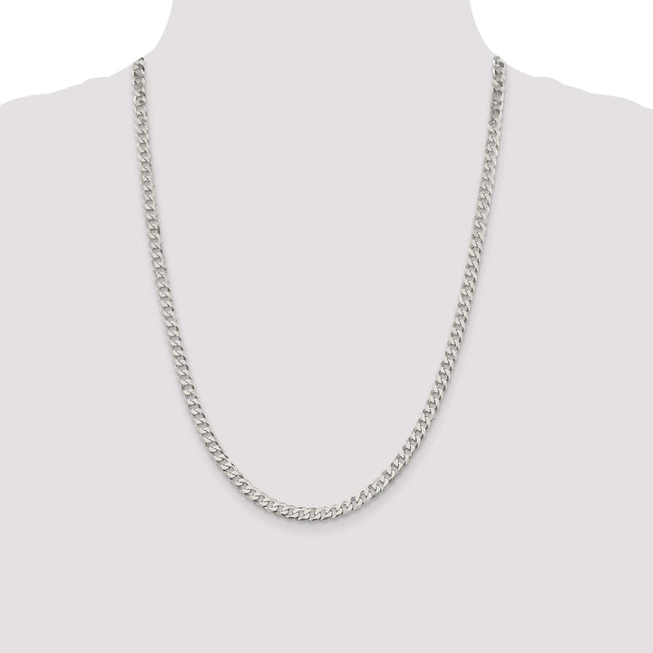 Lovely Rita's Bracelets Silver 4.50-mm Solid Beveled Link Curb Chain