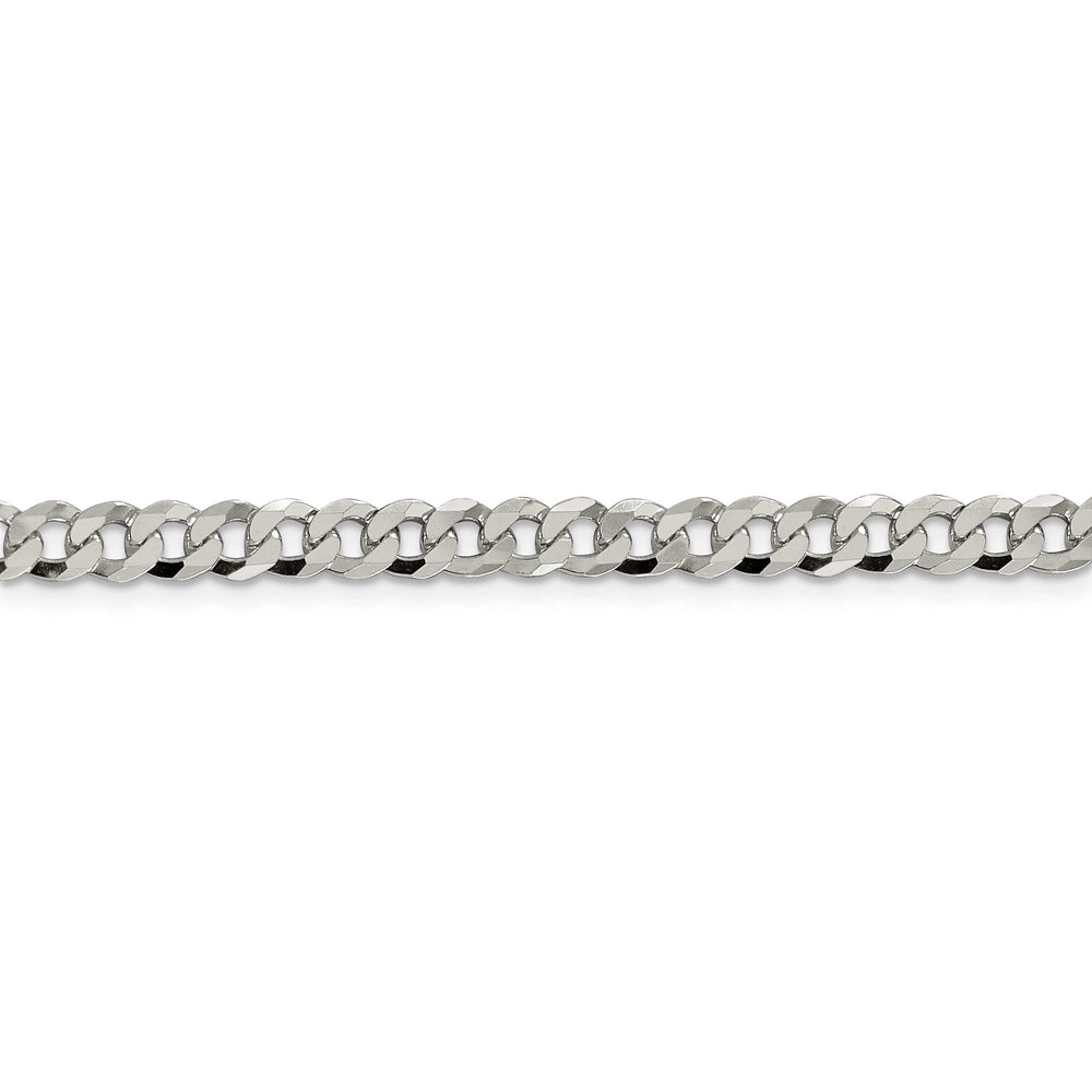 Lovely Rita's Bracelets Silver 4.50-mm Solid Beveled Link Curb Chain