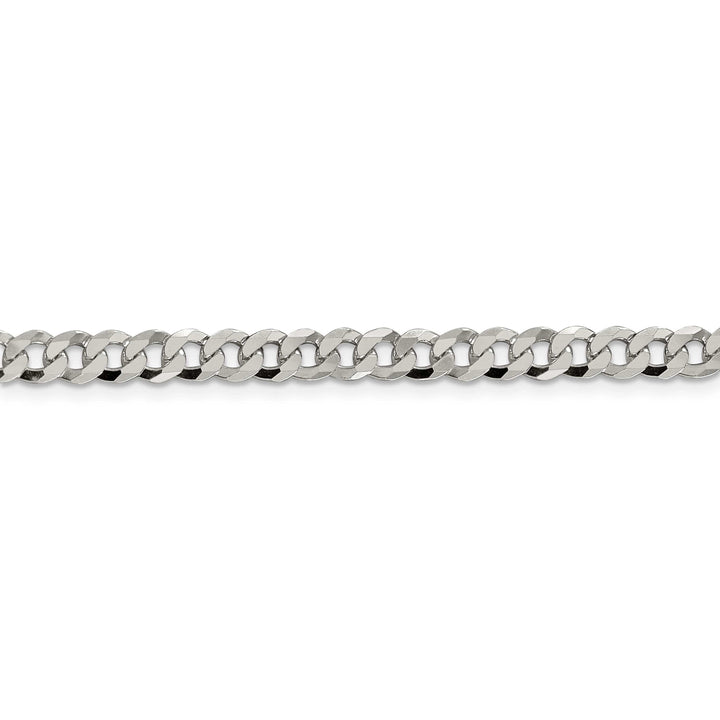 Lovely Rita's Bracelets Silver 4.50-mm Solid Beveled Link Curb Chain