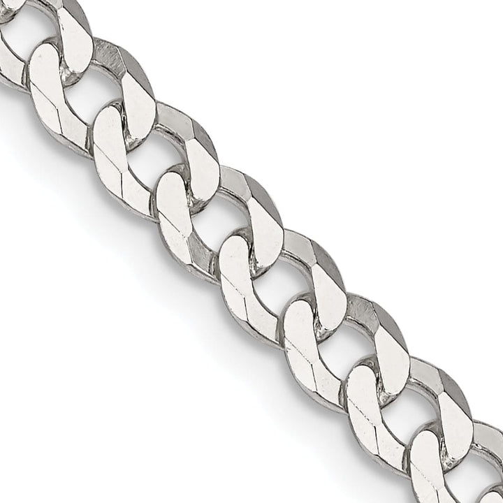 Lovely Rita's Bracelets Silver 4.50-mm Solid Beveled Link Curb Chain