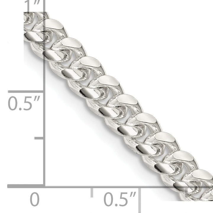 Lovely Rita's Bracelets Silver 5.00-mm Solid Domed Link Curb Chain