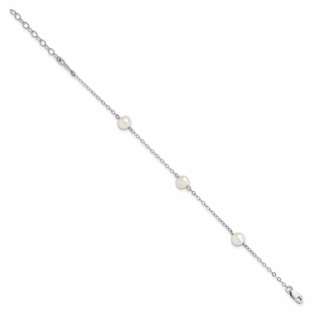 Lovely Rita's Bracelets Silver 5-6m Fresh Water Cultured Pearl Bracelet