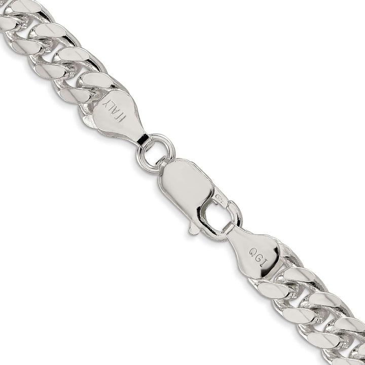 Lovely Rita's Bracelets Silver 7.00-mm Solid Domed Link Curb Chain