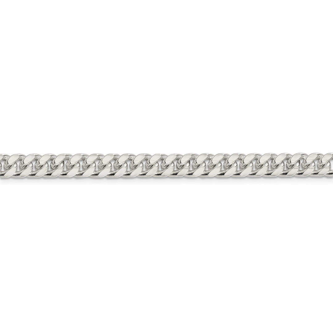 Lovely Rita's Bracelets Silver 7.00-mm Solid Domed Link Curb Chain