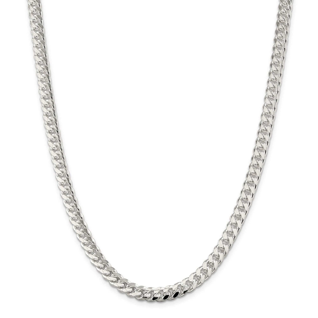 Lovely Rita's Bracelets Silver 7.00-mm Solid Domed Link Curb Chain