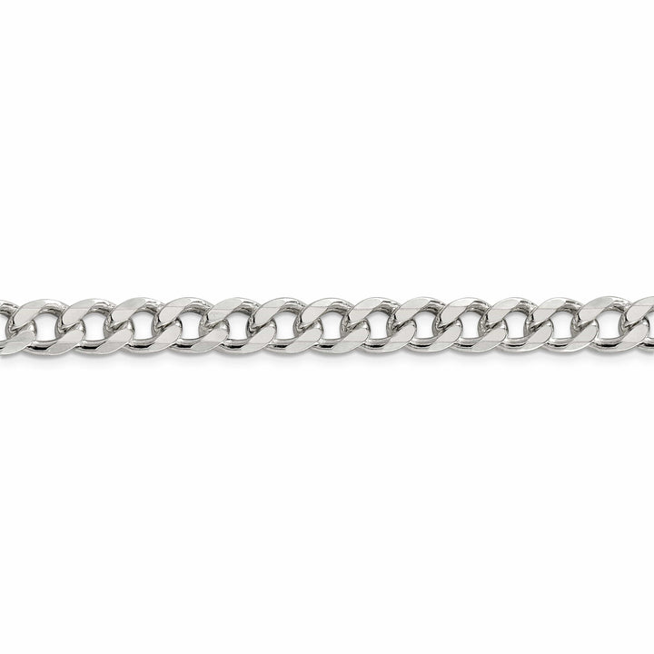 Lovely Rita's Bracelets Silver 8.00-mm Solid Pave Link Curb Chain