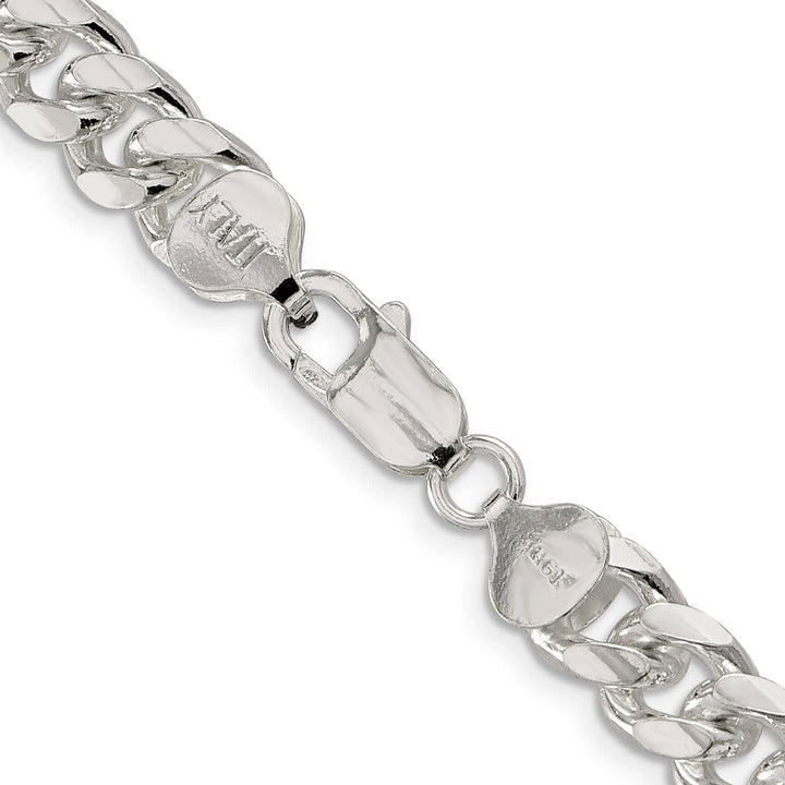 Lovely Rita's Bracelets Silver 8.50-mm Solid Domed Link Curb Chain