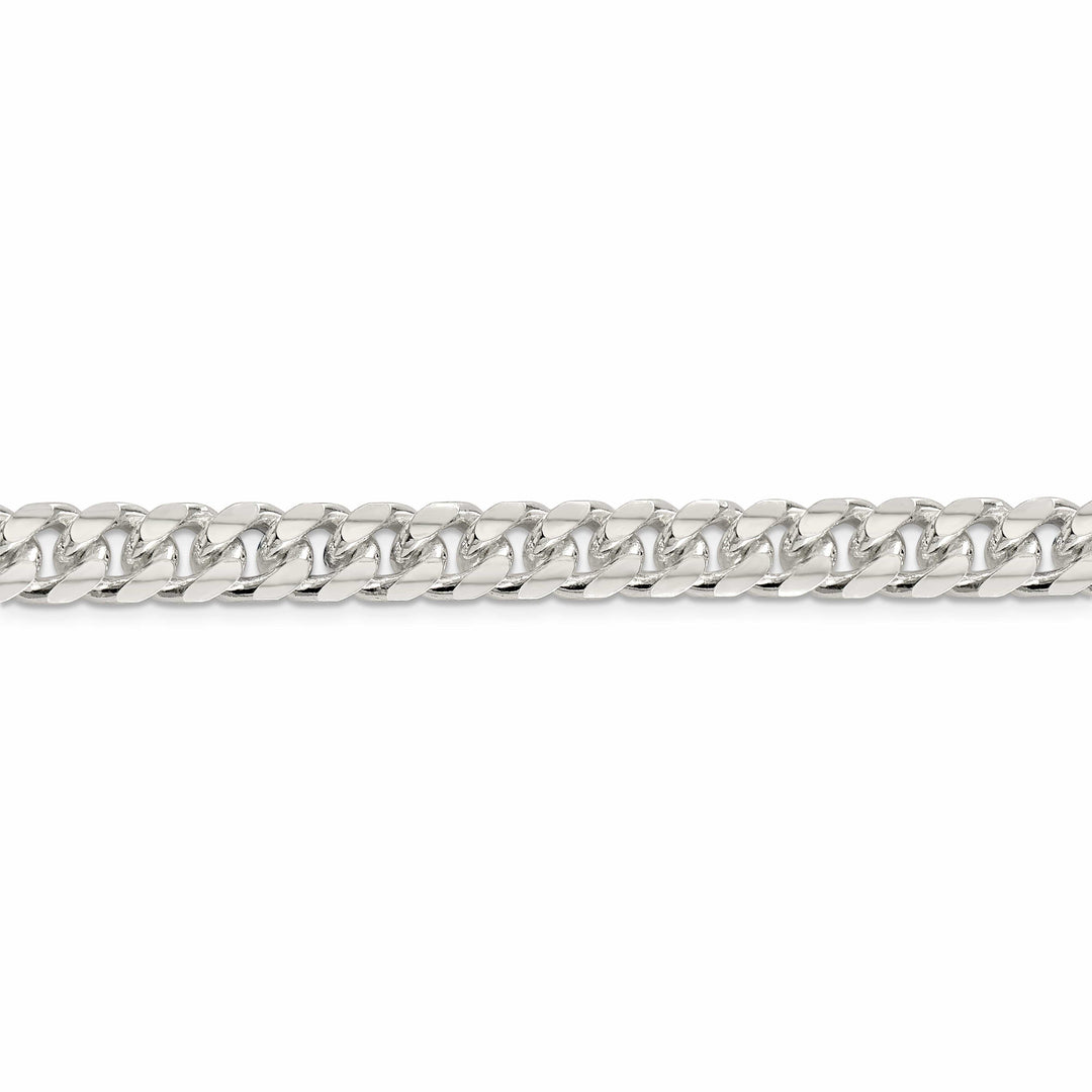 Lovely Rita's Bracelets Silver 8.50-mm Solid Domed Link Curb Chain