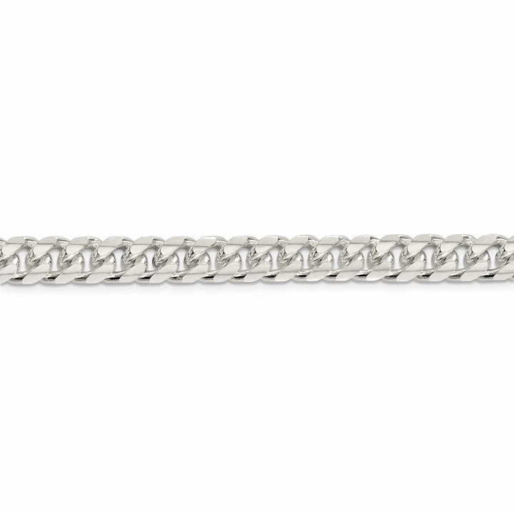 Lovely Rita's Bracelets Silver 8.50-mm Solid Domed Link Curb Chain