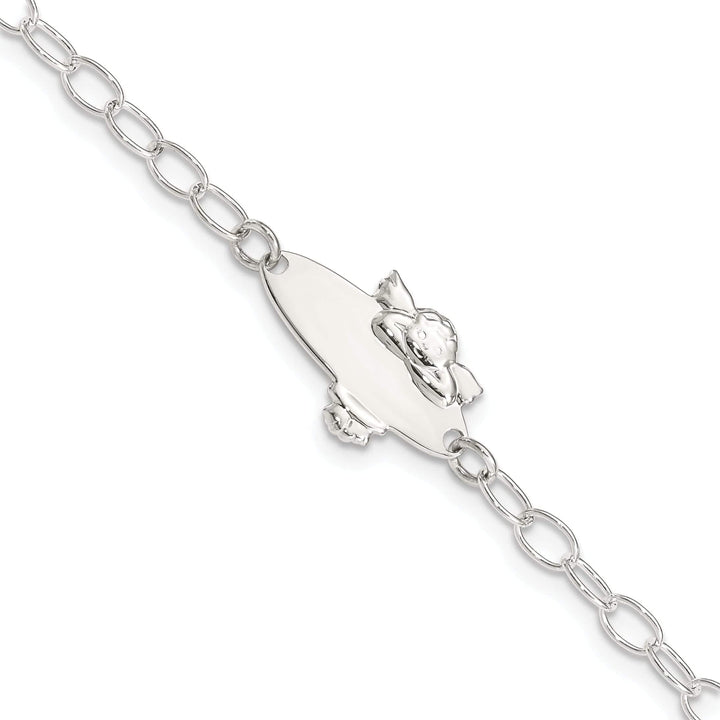 Lovely Rita's Bracelets Silver Angel Baby Engraveable ID Bracelet