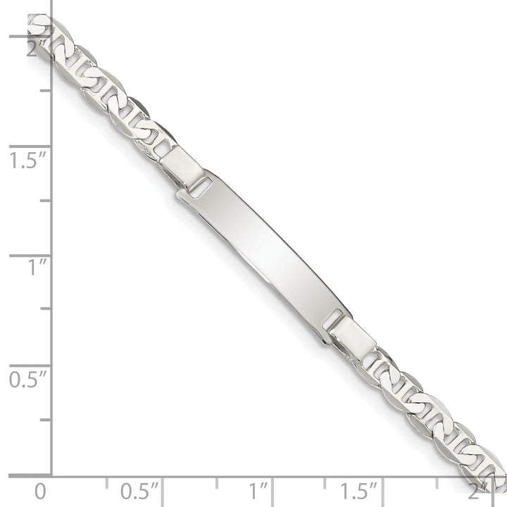 Lovely Rita's Bracelets Silver Childrens ID Anchor Link Bracelet