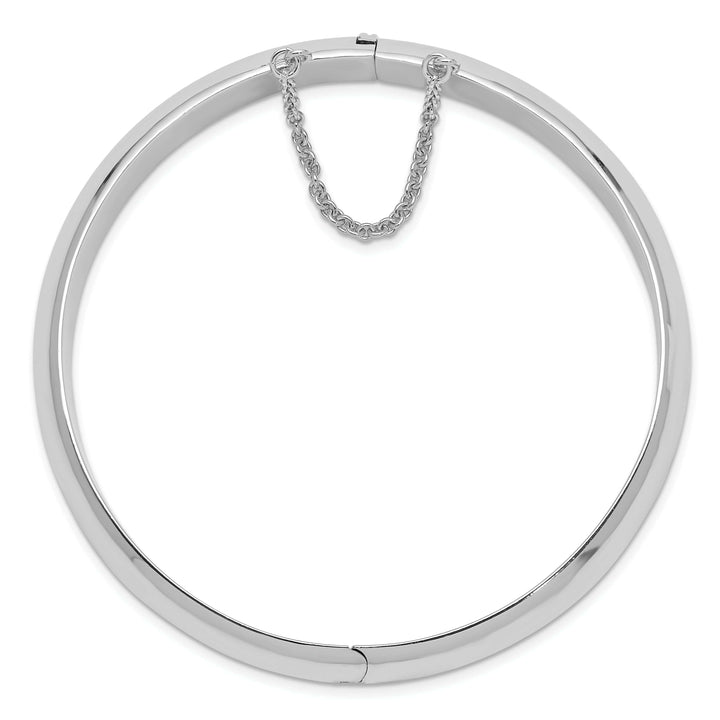 Lovely Rita's Bracelets Silver Concaved Box Catch Bangle Bracelet