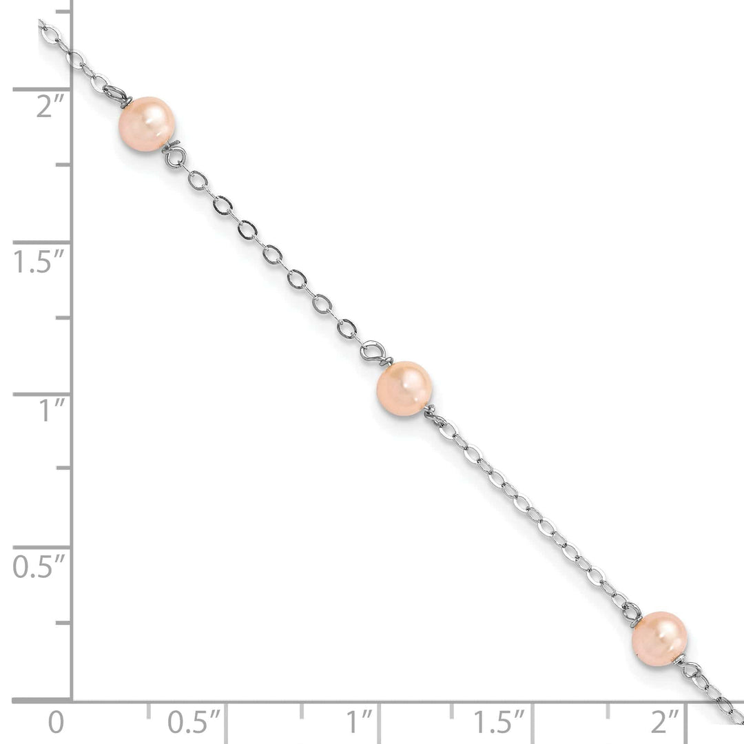 Lovely Rita's Bracelets Silver Cream Color Fresh Water Pearl Bracelet