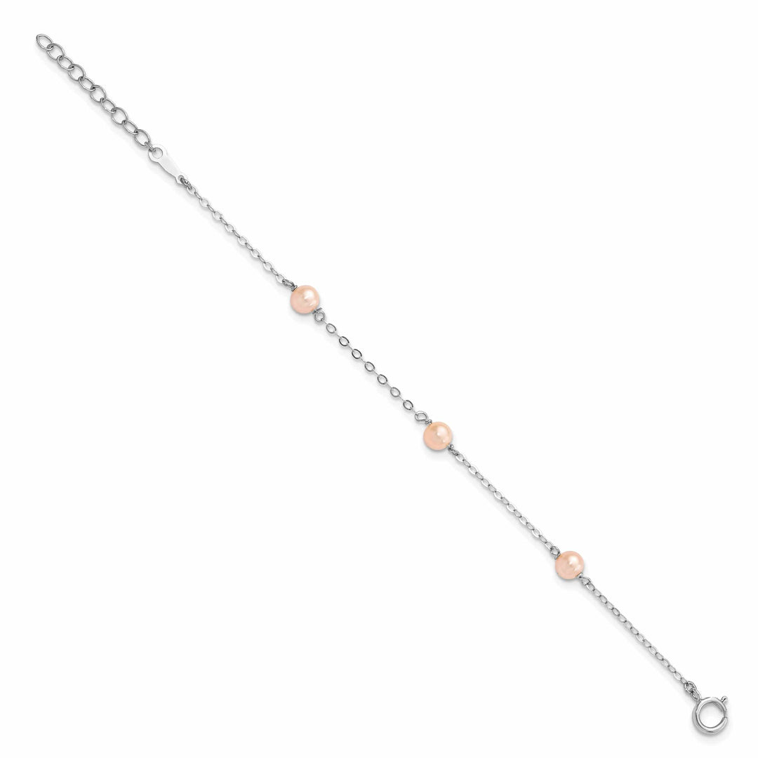 Lovely Rita's Bracelets Silver Cream Color Fresh Water Pearl Bracelet