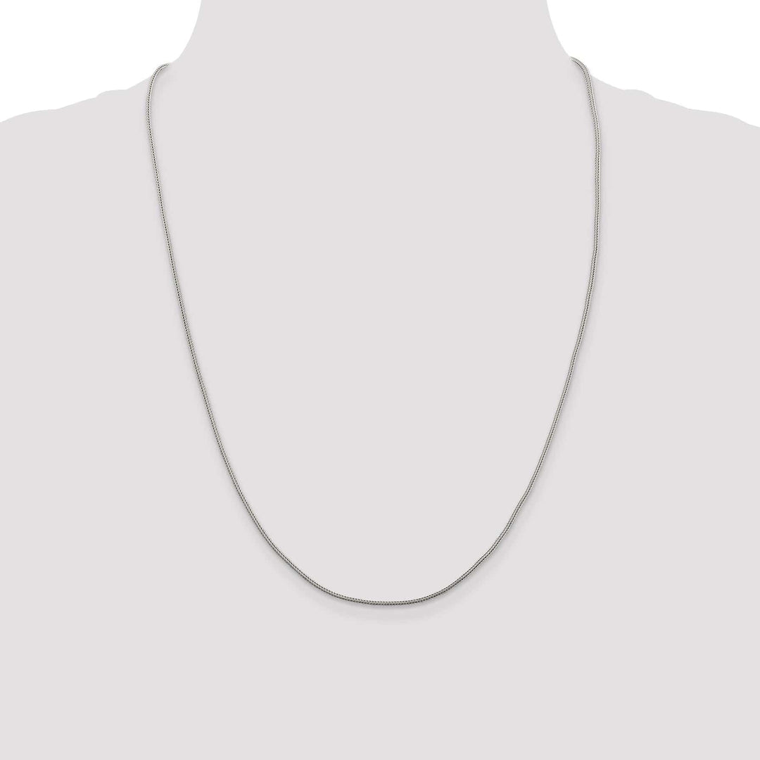 Lovely Rita's Bracelets Silver D.C 1.25-mm Solid Round Franco Chain