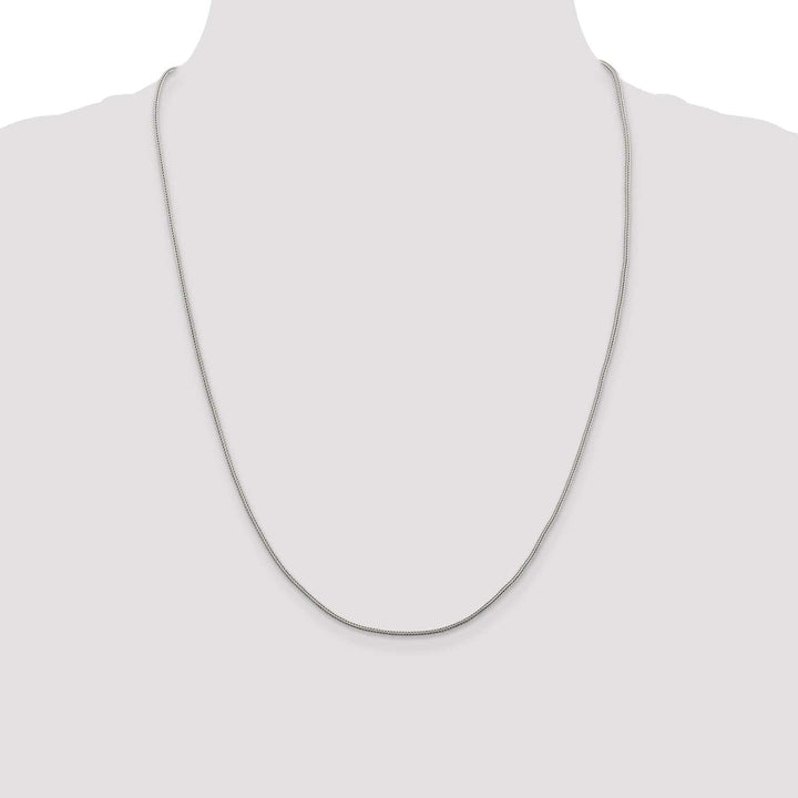 Lovely Rita's Bracelets Silver D.C 1.25-mm Solid Round Franco Chain