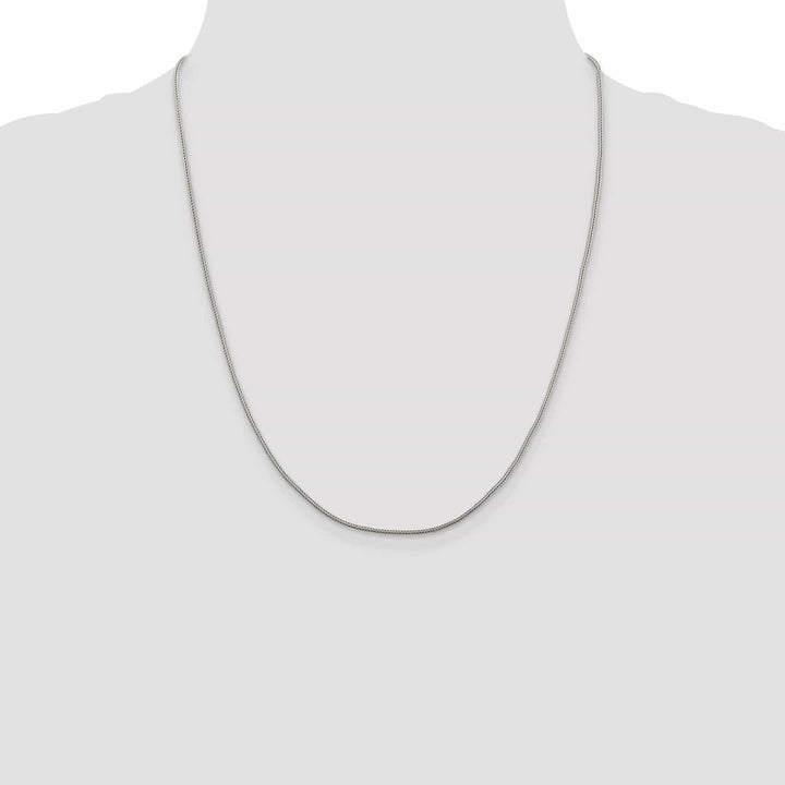 Lovely Rita's Bracelets Silver D.C 1.25-mm Solid Round Franco Chain