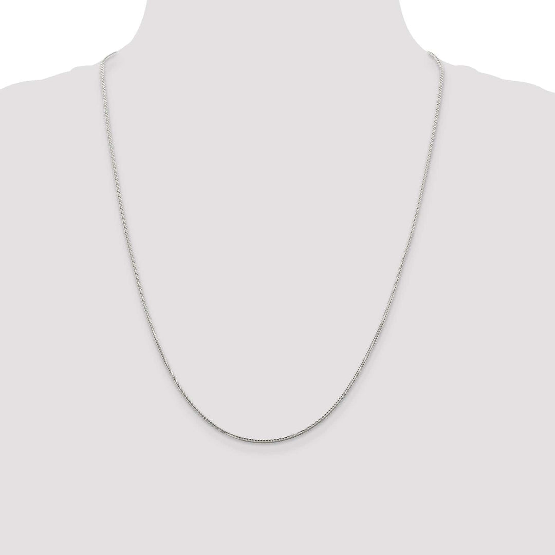 Lovely Rita's Bracelets Silver D.C 1.45-mm Solid Round Franco Chain