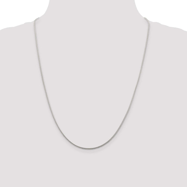 Lovely Rita's Bracelets Silver D.C 1.45-mm Solid Round Franco Chain