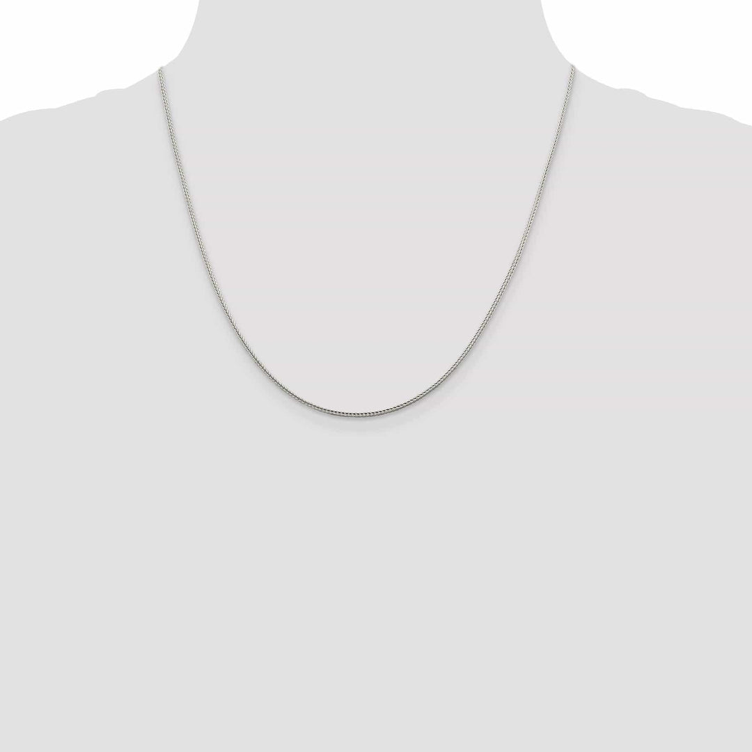 Lovely Rita's Bracelets Silver D.C 1.45-mm Solid Round Franco Chain