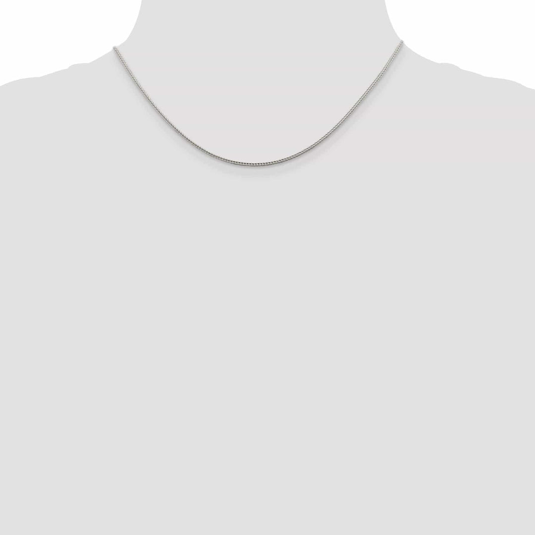 Lovely Rita's Bracelets Silver D.C 1.45-mm Solid Round Franco Chain