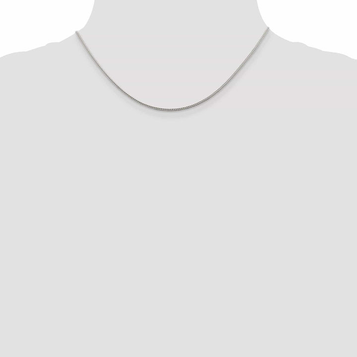 Lovely Rita's Bracelets Silver D.C 1.45-mm Solid Round Franco Chain