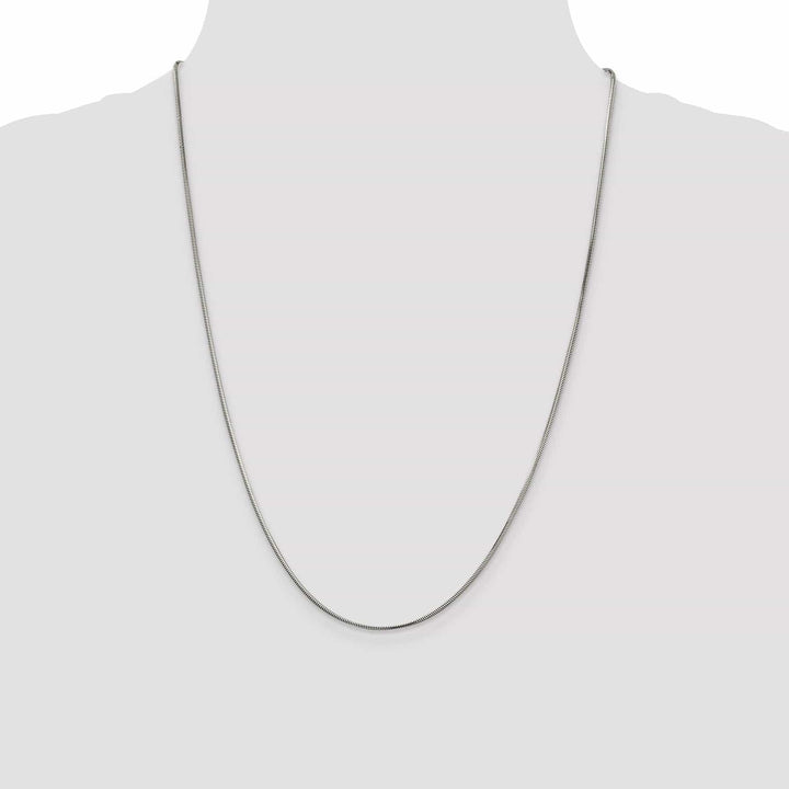 Lovely Rita's Bracelets Silver D.C 1.50-mm Solid Flat Snake Chain