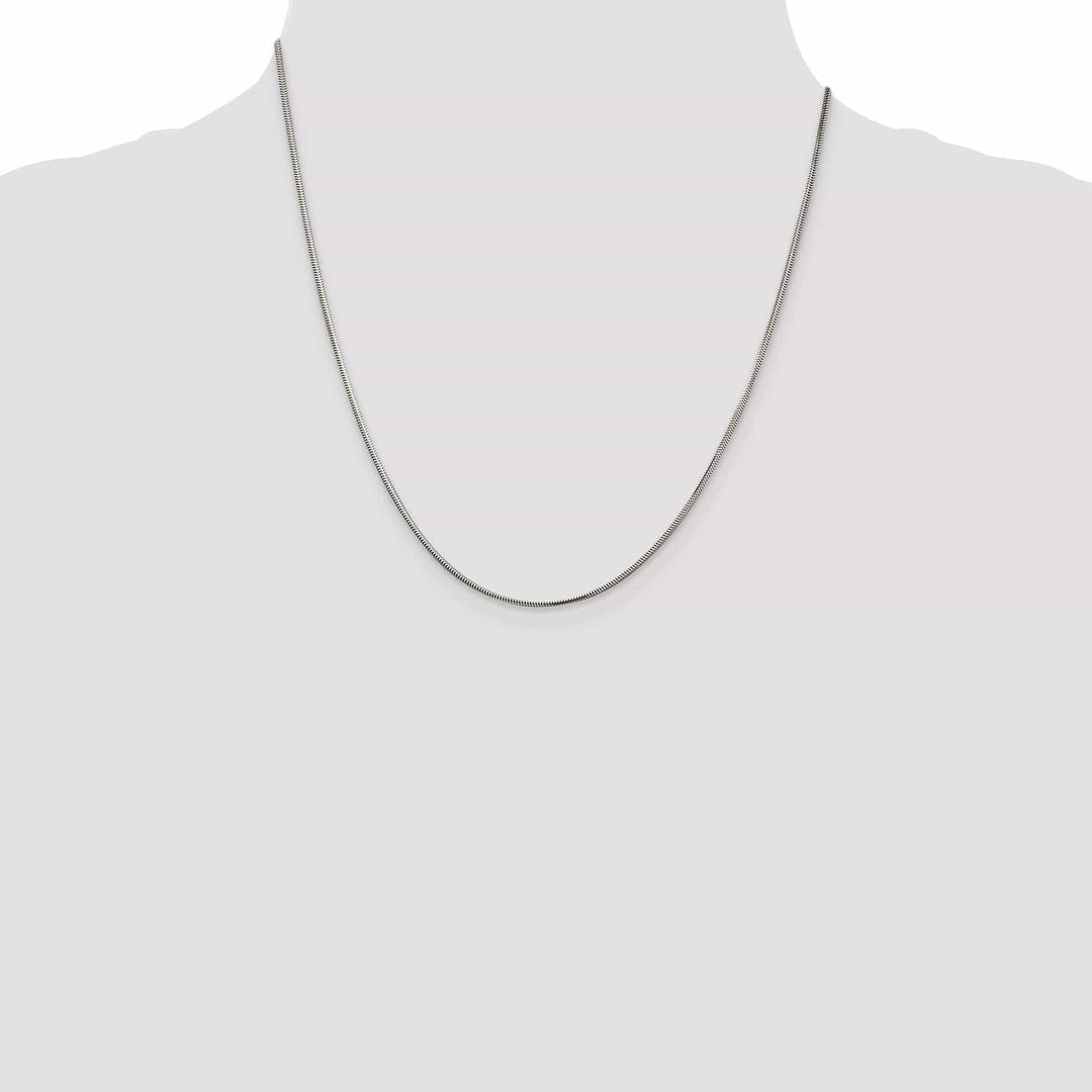 Lovely Rita's Bracelets Silver D.C 1.50-mm Solid Flat Snake Chain