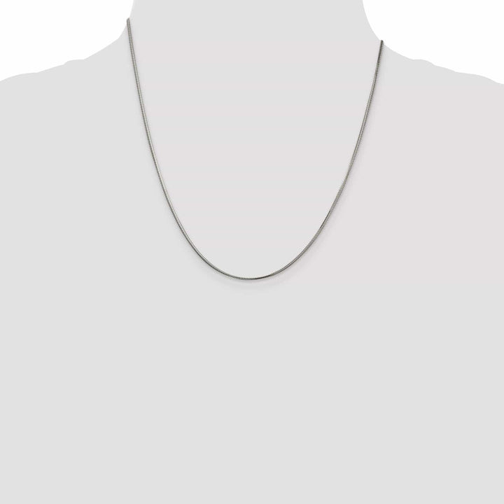 Lovely Rita's Bracelets Silver D.C 1.50-mm Solid Flat Snake Chain