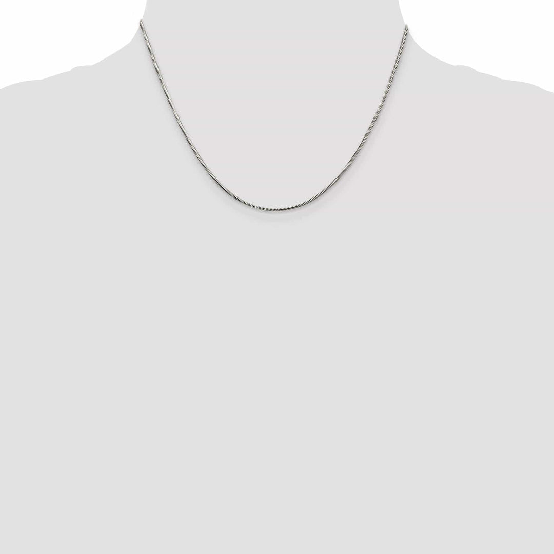 Lovely Rita's Bracelets Silver D.C 1.50-mm Solid Flat Snake Chain