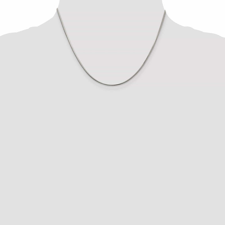 Lovely Rita's Bracelets Silver D.C 1.50-mm Solid Flat Snake Chain