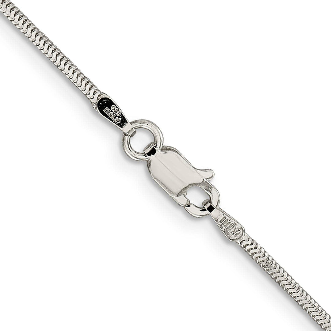 Lovely Rita's Bracelets Silver D.C 1.50-mm Solid Flat Snake Chain